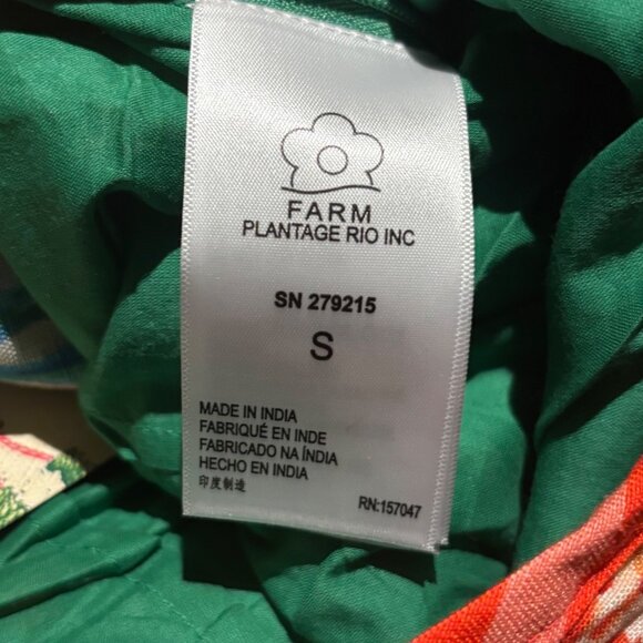 Farm Rio X Anthropologie Tie-Front Tropicart Floral Wide-Leg Pants Size S - Picture 6 of 6